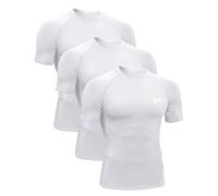 MEETYOO Compression Shirt Men,Functional Shirt Short Sleeve Fitness Shirt Men Sports Shirt Breathable Running Shirt for Running Jogging Sports Shirt Gym