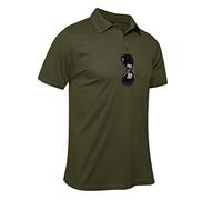 MEETYOO Men's Short Polo Shirt, Golf Polo Shirt Quick Drying Breathable Sports Outdoor Shirts for Golf Tennis Green