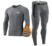 MEETYOO mens Sport Long Johns Base Layer, Grey, XL