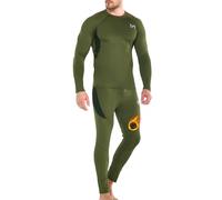 MEETYOO Men's Thermal Underwear Set Long Johns Quick Dry Base Layer Sport Long Sleeve Tops Bottom Warm Winter Sport Ski