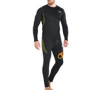 MEETYOO Men's Thermal Underwear Set Long Johns Quick Dry Base Layer Sport Long Sleeve Tops Bottom Warm Winter Sport Ski