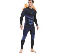 MEETYOO Men's Thermal Underwear Set, Wicking Long Johns Quick Dry Base Layer Sport Compression Suit for Workout Skiing Running Hiking