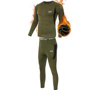MEETYOO Men's Thermal Underwear Set, Wicking Long Johns Quick Dry Base Layer Sport Compression Suit for Workout Skiing Running Hiking