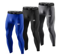 MEETYOO Mens U6b Leggings, Blue+Black+Grey, M UK