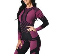 MEETYOO Women’s Thermal Underwear Set, Base Layers for Ladies, Fleece Lined Long Johns Sport Quick Dry Top Leggings Set for Running Skiing Cycling Workout