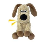 MeetYooo Squeaky Stuffed Dog Toys, Chew Toy for Large Medium Small Breeds, Plush Dog Toys to Keep Them Busy, Puppy Teething Dog Toy, Crinkle Dog Toy (Khaki Dog)