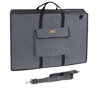 MeetYr Life Premium Art Portfolio Bag - Padded Triple Protection, Waterproof Protection with Shoulder Strap Durable and Portable - For Artwork, Posters, Sketches and Paintings（24"x18"）