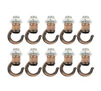 MEEVINWH Antique Cast Iron Crochet Hook, Vintage Style, for Traditional Crocheting, Decorative Home Office Decor, Durable Zinc Alloy, Easy to Use (Dark Copper Plating)