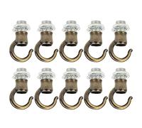 MEEVINWH Antique Cast Iron Crochet Hook, Vintage Style, for Traditional Crocheting, Decorative Home Office Decor, Durable Zinc Alloy, Easy to Use (Bronze)