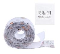 MEEVINWH Caulking Tape, Self-Adhesive Sealant, for Wall Joints, 90 Degree Foldable, 3.2M Length PVC Material, Easy Cut, Stain Resistant, Mold Prevention (Transparent printed fruit colors)
