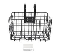 MEEVINWH Folding Rear Bike Basket Wire Mesh Fold Up Detchable Front Rear Hanging Bike Basket Bag Cargo Rack for Mountain Bike