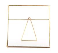 MEEVINWH Glass Photo Frame for Home Decor, Premium Material, Easy Photo Change, Stable Geometric Base, Elegant Display for Cherished Memories