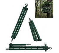 MEEVINWH Hunting Camouflage Branch Stand - Portable Tree Stand Blind Accessory With Adjustable Multi Hook Branch Holder,Fast Setup Ground Tree Mount For Deer Turkey Hunting