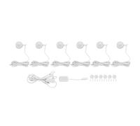 MEEVINWH LED Under Cabinet Puck Lights Dimmable Ultra Thin Round Cabinet Light for Exhibition Halls Cabinets (One to six)