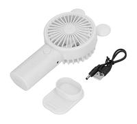 MEEVINWH Mini Handheld Fan USB 1200mAh Battery Dual Drive Portable Handheld Fan Electric Small Fan (White)