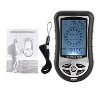 MEEVINWH Outdoor Altimeter Barometer, High-Accuracy for Hiking Climbing, Portable Digital Compass Thermometer with Rope, Durable ABS Plastic for Adventure Enthusiasts