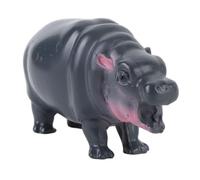 MEEVINWH Pygmy Hippo Statue, Premium Resin Material, Durable Home Decor, Portable Animal Figurine for Bookshelf Desk Car Office