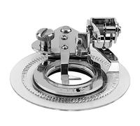 MEEVINWH Sewing Machine Presser Foot, for Industrial Mini Household, Low Shank Adapter with Screw, Transparent Open Toe for Quilting Applique