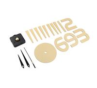 MEEVINWH Wall Clock Decals, Elegant 3D Self-Adhesive Design, for DIY Customization, Ideal for Home Office Decor, for Holidays and Promotions, Fits Smooth Surfaces in L (Gold)