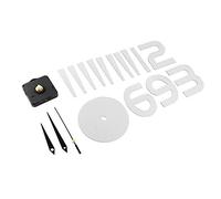 MEEVINWH Wall Clock Decals, Elegant 3D Self-Adhesive Design, for DIY Customization, Ideal for Home Office Decor, for Holidays and Promotions, Fits Smooth Surfaces in L (Silver)