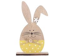 MEEVINWH Wooden Rabbit Ornament Cute Nordic Style Desktop Bunny Decoration for Home Office Kindergarten