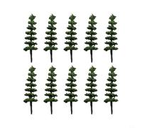 MeevrgR 100pcs Plastic Model Trees for N Scale Railways 50mm Tall Mixed Types for Diorama Architecture Scenery