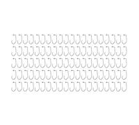 MeevrgR 100pcs V Bend 90 Degree Aberdeen Offset Jig Fly Tying Strong Wire Fishing Hook, Silver, Size Assorted (26.6-37.4mm), 0.14-0.79g 2/0