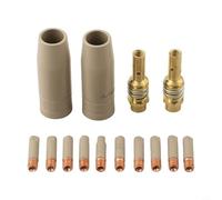 MeevrgR 14pc Welding Nozzle Kit with Insulated Coated Torch Nozzles for Welding Performance, for Welders and Metal Workers, for Automotive Repair Shops and Industrial Manufacturing