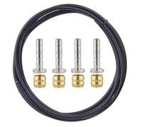 MeevrgR 2.5M Hydraulic Brake Line with Olive Connector Inserts Hose Kit for BH59 BH90, Black Aramid Fiber Reinforced Disc Brake Hose 4-Layer Structure BH90