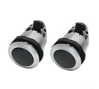 MeevrgR 2-Pack Push-Button Cabinet Locks - Keyless RV/Yacht/Drawer Latches ABS Plastic with Anti-Corrosion Coating Southco-Style Design(black chrome)