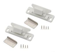 MeevrgR 2 Pack RV Drawer Latches Entry Catch With Screws For Trailer Cupboard Retainer, Sturdy Wear-resistant Nylon Construction, Easy Installation 67X24x22mm(White)