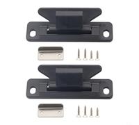 MeevrgR 2 Pack RV Drawer Latches Entry Catch With Screws For Trailer Cupboard Retainer, Sturdy Wear-resistant Nylon Construction, Easy Installation 67X24x22mm(Black)