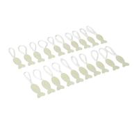 MeevrgR 20 Pcs Luminous Zipper Pull Replacement Rope for Camping Tent Luggage Backpacks, Fluorescent Green Light Emitter, TPU Material, 7.3 cm