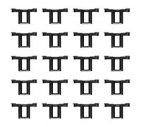 MeevrgR 20Pcs Solar Panel Drainage Clips for Water Guide, PV Module Cleaning Clips Compatible with 30mm 32mm 35mm 40mm Frame Thickness, Black Plastic Mud Discharge Clips 33mm