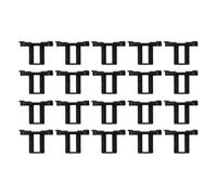 MeevrgR 20Pcs Solar Panel Drainage Clips for Water Guide, PV Module Cleaning Clips Compatible with 30mm 32mm 35mm 40mm Frame Thickness, Black Plastic Mud Discharge Clips 40mm