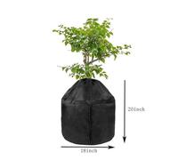 MeevrgR 210D Oxford Cloth Plant Frost Protection Cover with Zipper and Drawstring, 18 x 20 Inch, for Outdoor Potted Plants in Garden, Balcony, or Terrace