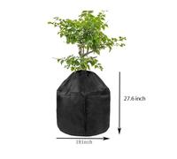 MeevrgR 210D Oxford Cloth Plant Frost Protection Cover with Zipper and Drawstring, 18 x 20 Inch, for Outdoor Potted Plants in Garden, Balcony, or Terrace
