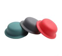 MeevrgR 3 Pack Silicone Pot Lid Knob Covers Heat Resistant Non-Slip Handle Protectors for Safe Cooking Kitchen Tool Gray Red Green