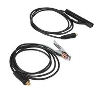 MeevrgR 300A Ground Clamp Welder Cable for MMA ARC Welding Inverter Machine, Copper+ABS Material, Heat-Resistant Insulated Handle, Black+Silver, 10/16/23 Inch 10feet/3m