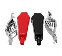 MeevrgR 304 Stainless Steel for Alligator Clips - Spring Clamps Silicone-Coated for Grip 75mm Length for Electrical Testing, Industrial Use