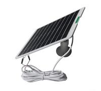 MeevrgR 5W Solar Power Charger for Ring Video Doorbell 4/3/3 Plus/2, Monocrystalline Panel with 3meter Cable for Reliable Weather-Resistant Continuous Home Security Charging(white)