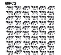 MeevrgR 60Pcs N Scale Cattle Model 1:150 Realistic Farm Animals Figure Models for Train Accessories Scenery Dioramas Hobby Kits