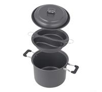 MeevrgR 6L Stainless Steel Folding Camping Pot | Collapsible Dual-Purpose Cookware for Cooking, Gatherings & Portable Storage