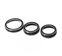 MeevrgR AC Radio Switch Trim Ring Knob Cover for Jeep for Grand for Cherokee 2014-2021, Quality Sturdy Long-Lasting Aluminum Alloy Material, Easy Installation