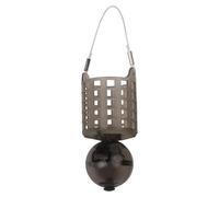 MeevrgR Adjustable Fishing Bait Cage with Built-in Weight for Swift Sinking Carp Feeder, 60x25mm 67x69mm 70x33mm, Black, PP Material, Compatible with Fillable Float Ball L