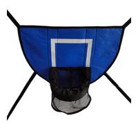 MeevrgR Adjustable Jump Bed Basketball Hoop for Kids and Adults, PVC+PE+EPE Construction, 49x36cm Red/Blue/Green/Black Trampoline Accessory for Indoor Outdoor Use Blue