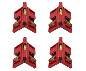 MeevrgR Adjustable Magnetic Level With Three Vials And Elastic Strap For Easy Attachment To Metal Or Non-Metal Surfaces For Construction Needs(4 Pack)