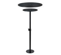 MeevrgR Adjustable Plant Lifter and Filler for Tall Tapered Pots, 3-Panel Acrylic and Metal Design with 6, 8, 10 Inch Height Options, Indoor and Outdoor Use, Black