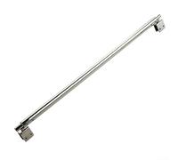 MeevrgR Adjustable Shower Screen Support Bar - Stainless Steel Telescopic (400-600mm) Fits 8-12mm Glass Chrome Finish for Walk-in Showers(Double Clamps)