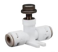 MeevrgR Adjustable Water Pressure Regulator Manual Flow Control Valve with Stainless Steel Core for 2 Minute Pipeline White Polymer Design